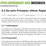 Die zehn Prinzipien offener Regierungsinformationen - OGD WEISSBUCH